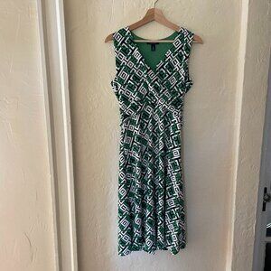Lands' End Women's Patterned Dress, Size Small (6-8)